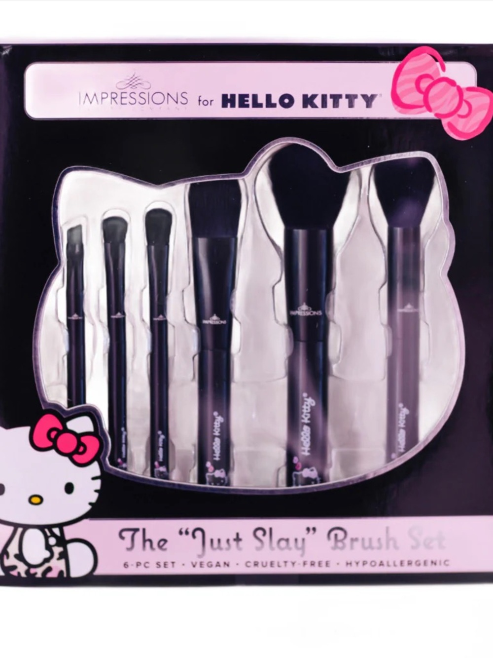 Impressions Vanity Hello Kitty “Just Slay" 6-PC BRUSH SET